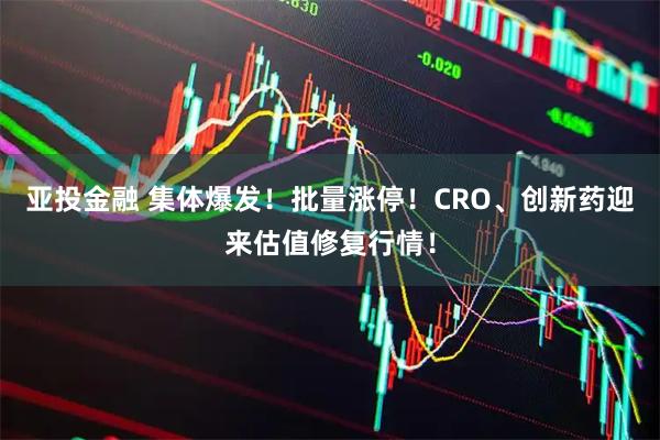 亚投金融 集体爆发！批量涨停！CRO、创新药迎来估值修复行情！